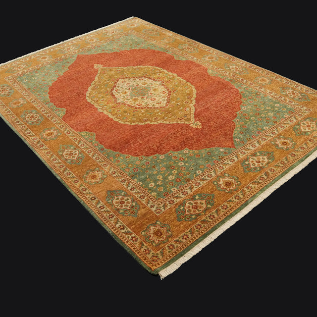 Obra Serisi El Dokuma Anadolu Desenli Kök Boyalı Yün Halı, terra, 120x180 – 170x240 cm — Halıcızade