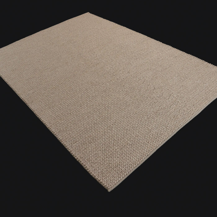 Örge Serisi Çizgi Desenli El Dokuma Halı, krem, 80x150 – 200x300 cm — Halıcızade