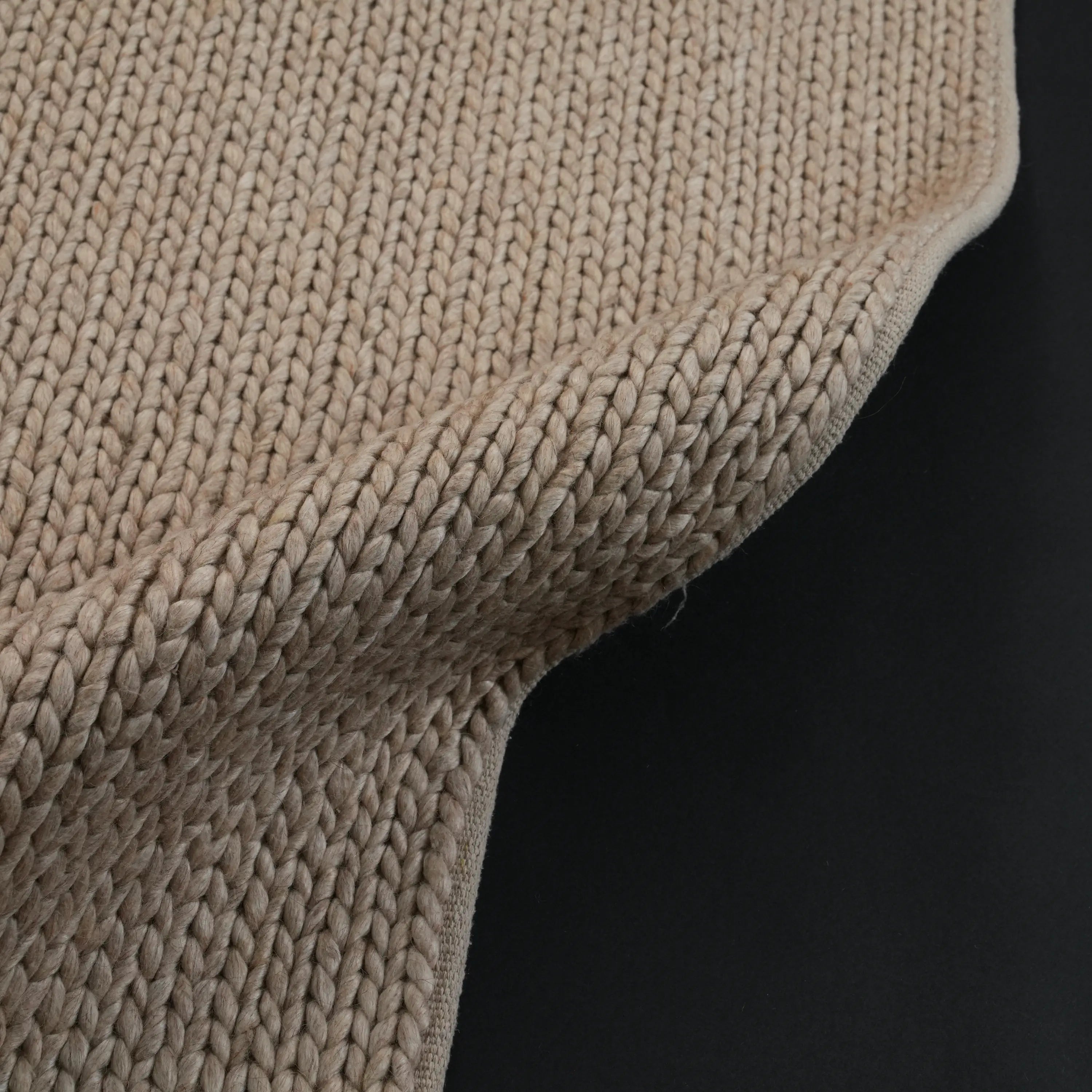 Jade Striped Design Hand Woven Carpet