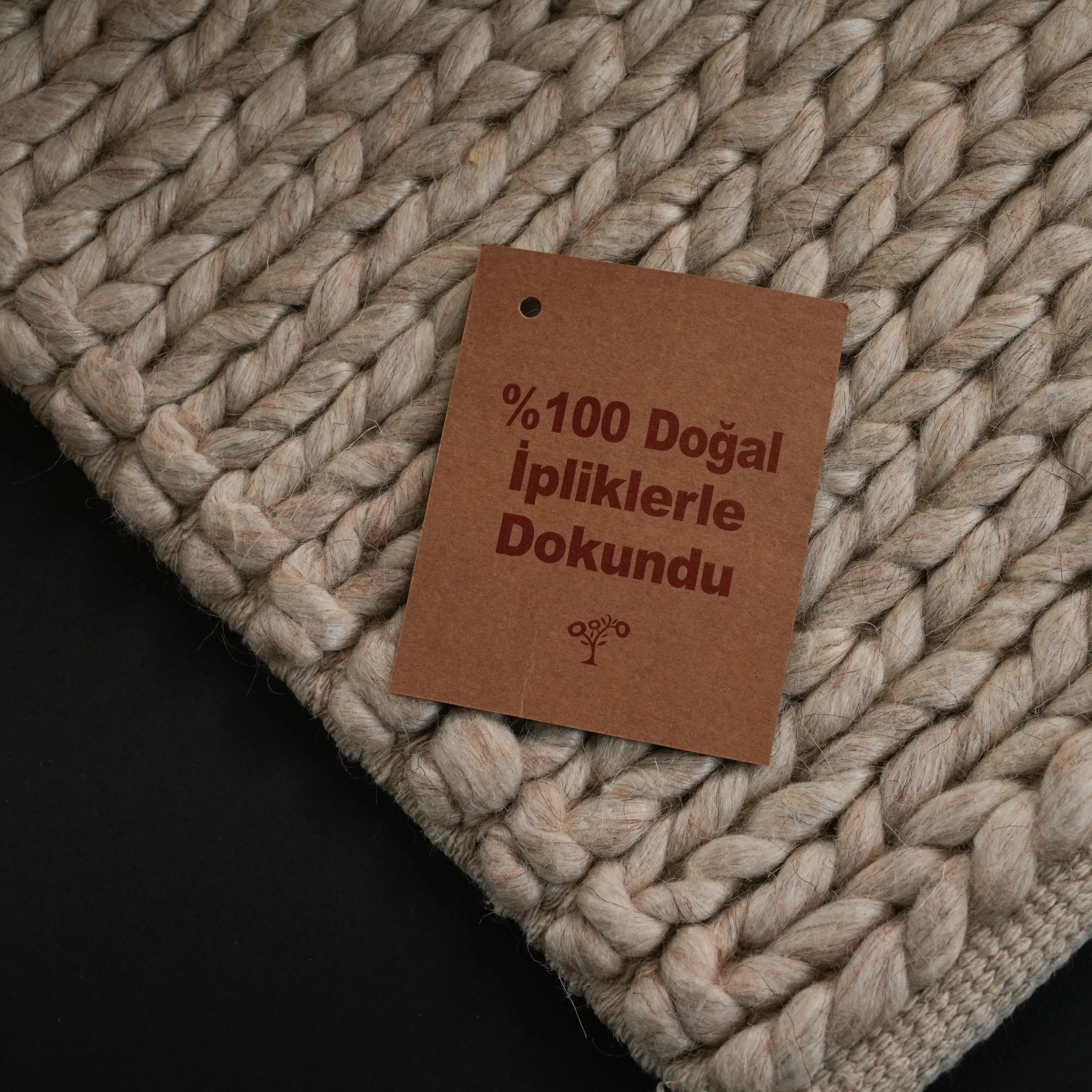 Jade Striped Design Hand Woven Carpet