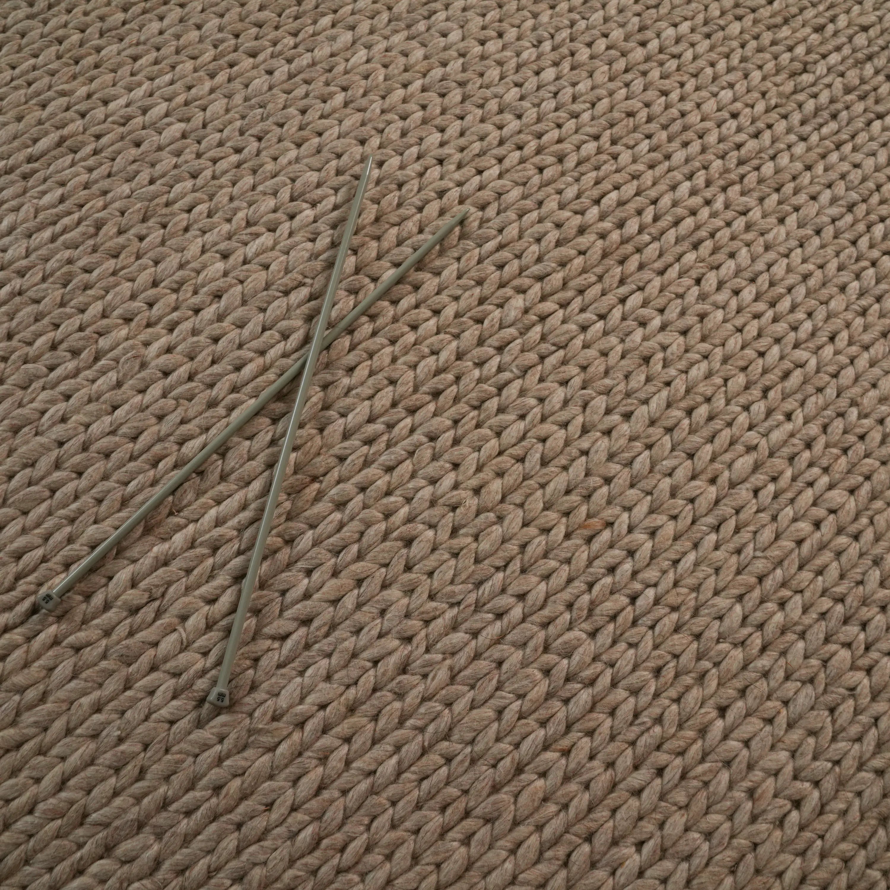 Jade Striped Design Hand Woven Carpet