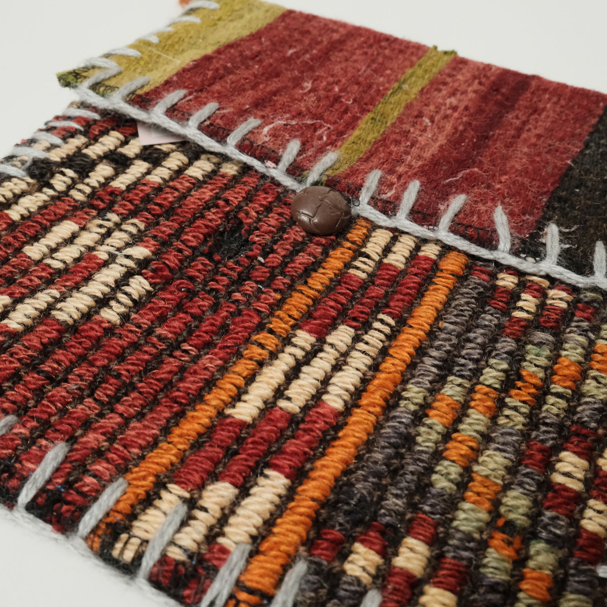 Multicolored Authentic Handwoven Wool Kilim Bag