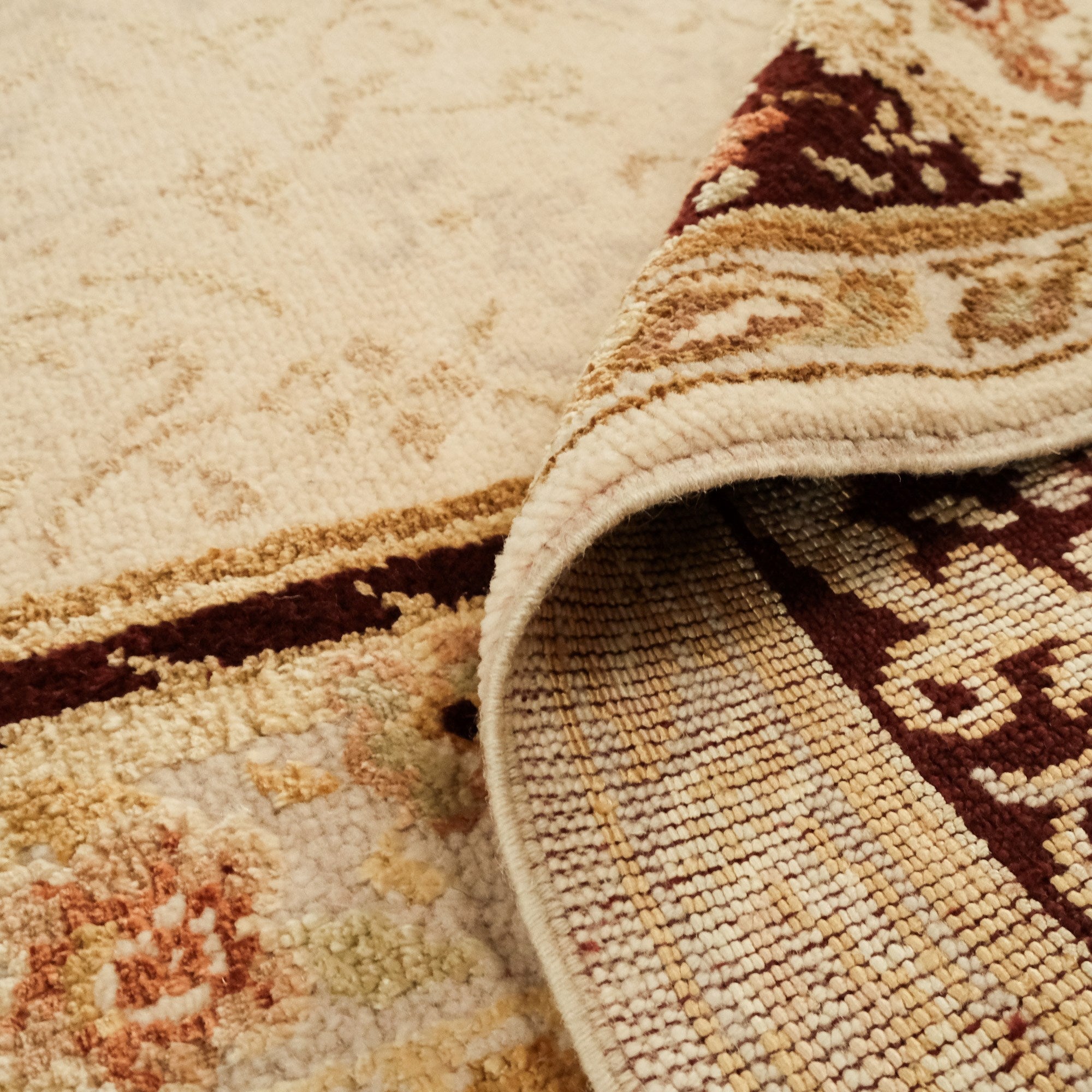 Ottoman Series Frame Design Hand Woven Carpet