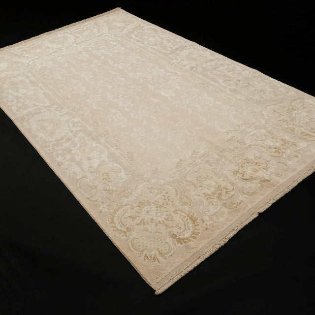 Ottoman Series Oushak Pattern Cream Wool Rug, 164×267 cm Translation missing: en.hz.card.alt_brand