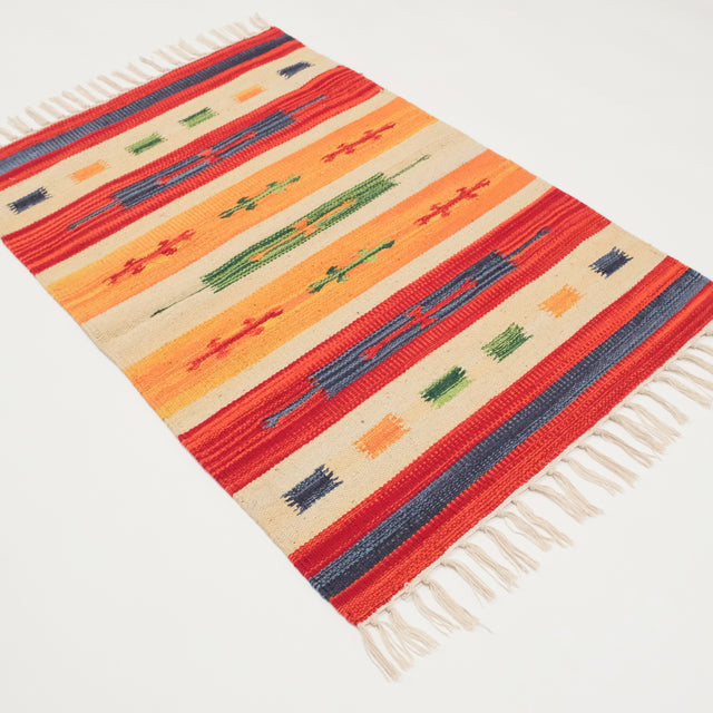 Panayır Serisi Anadolu Desenli Rengarenk El Dokuma Kilim, 60x90 – 140x200 cm — Halıcızade