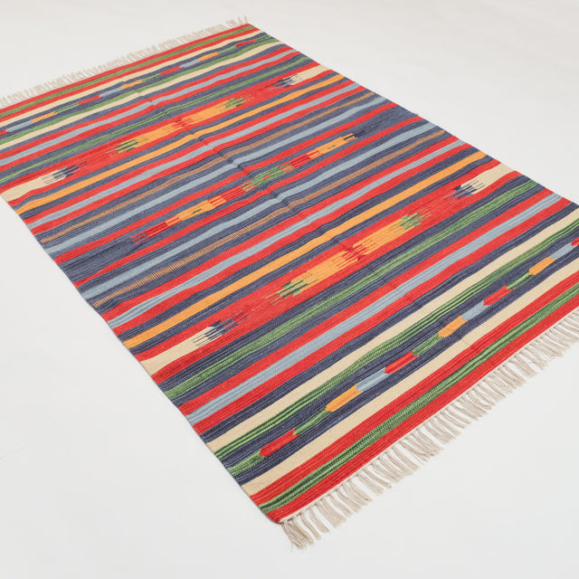 Panayır Serisi Anadolu Desenli Rengarenk El Dokuma Kilim, 60x200 – 140x200 cm — Halıcızade