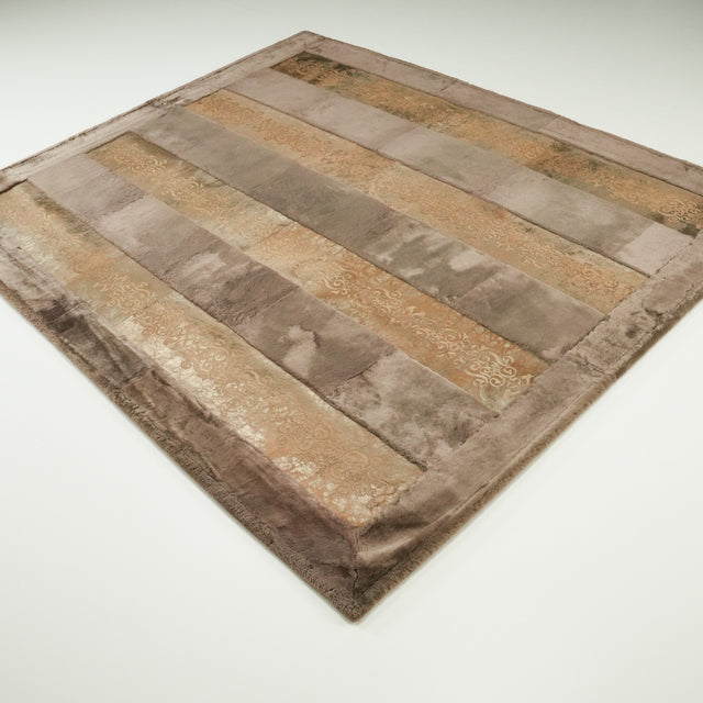 Patchwork Desenli Vizon Deri Post Halı, 200x240 cm — Halıcızade