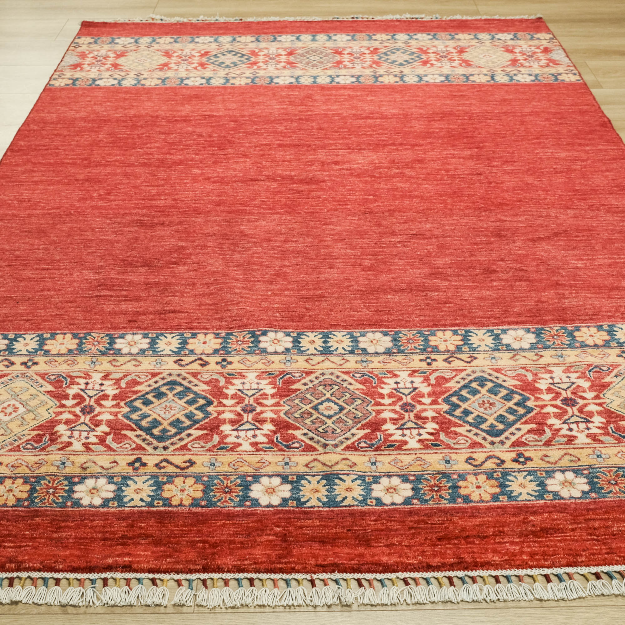 Pinhan Serisi El Dokuma Anadolu Desenli Kırmızı Halı