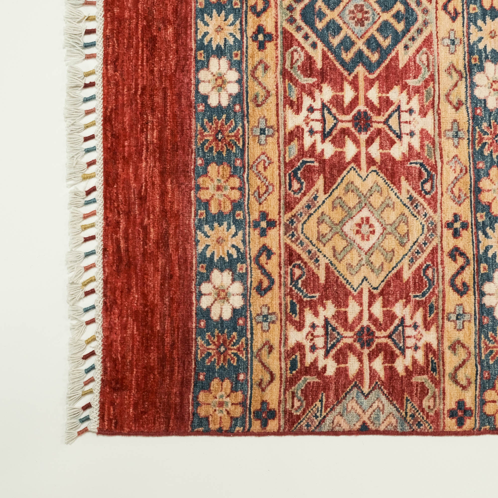 Pinhan Serisi El Dokuma Anadolu Desenli Kırmızı Halı