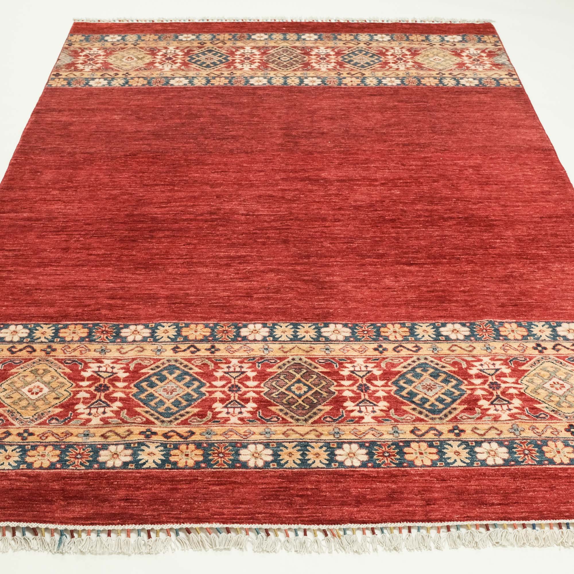 Pinhan Serisi El Dokuma Anadolu Desenli Kırmızı Halı