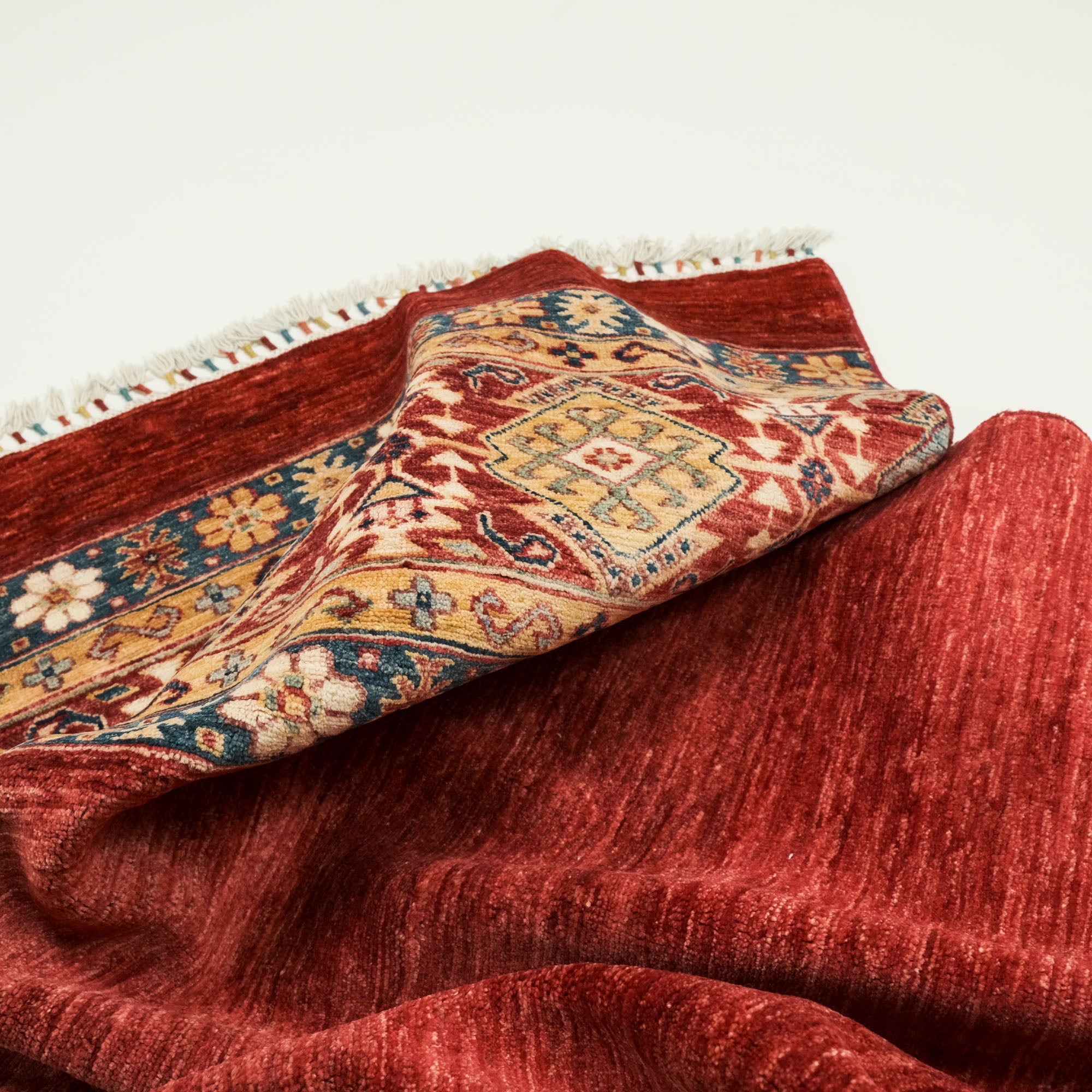 Pinhan Serisi El Dokuma Anadolu Desenli Kırmızı Halı