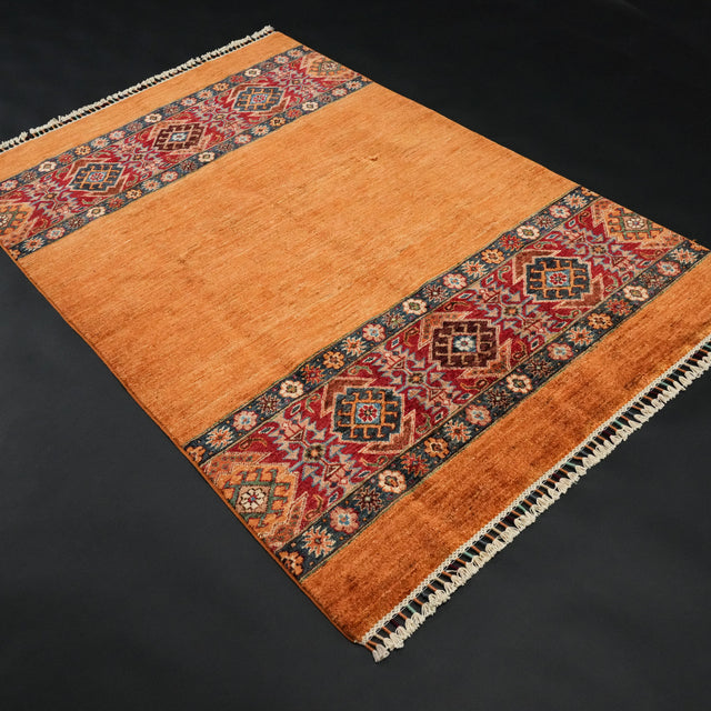 Pinhan Serisi El Dokuma Yün Anadolu Desenli Sarı Halı, 122x185 – 200x300 cm — Halıcızade