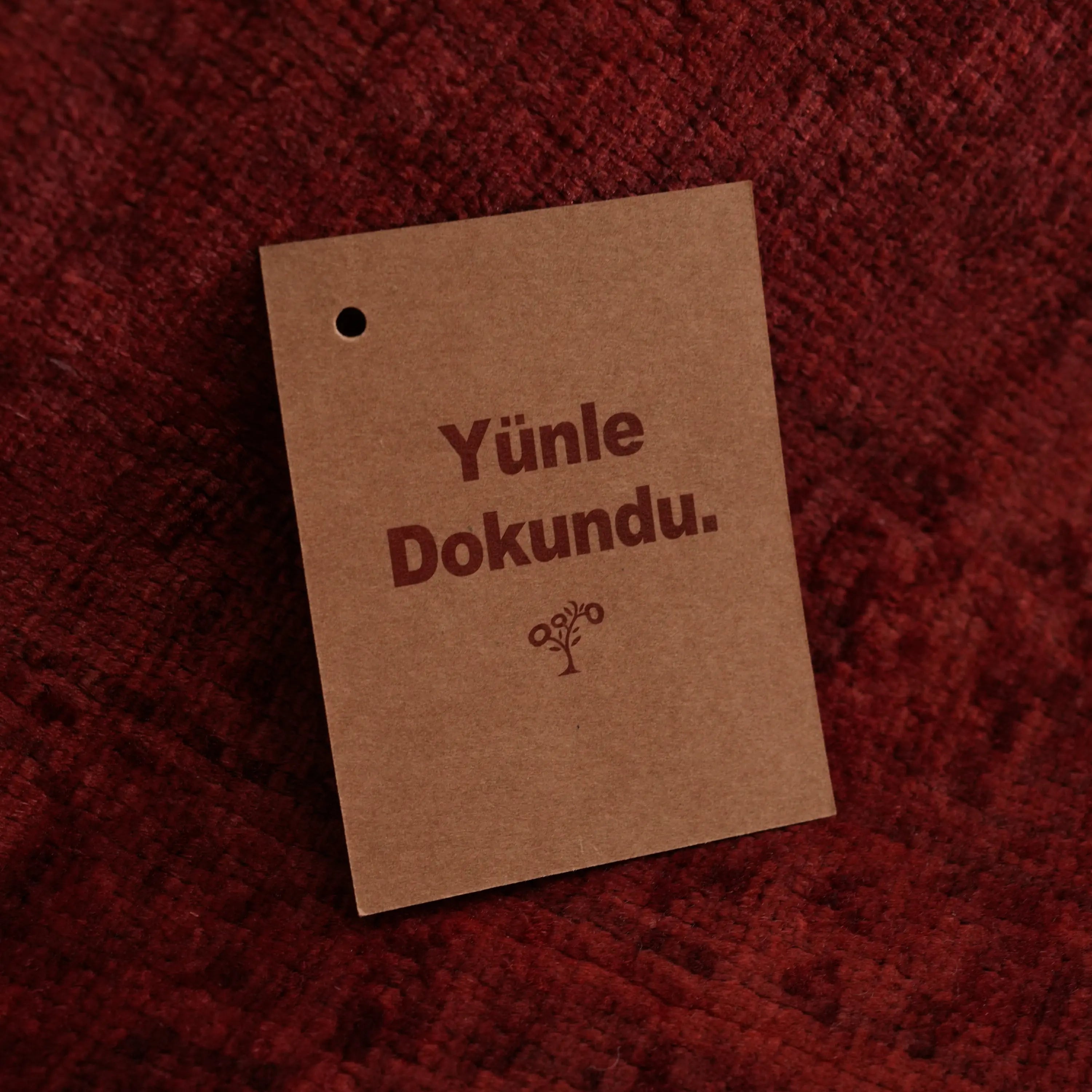 Retro Series Handwoven Vintage Patterned Red Wool Rug