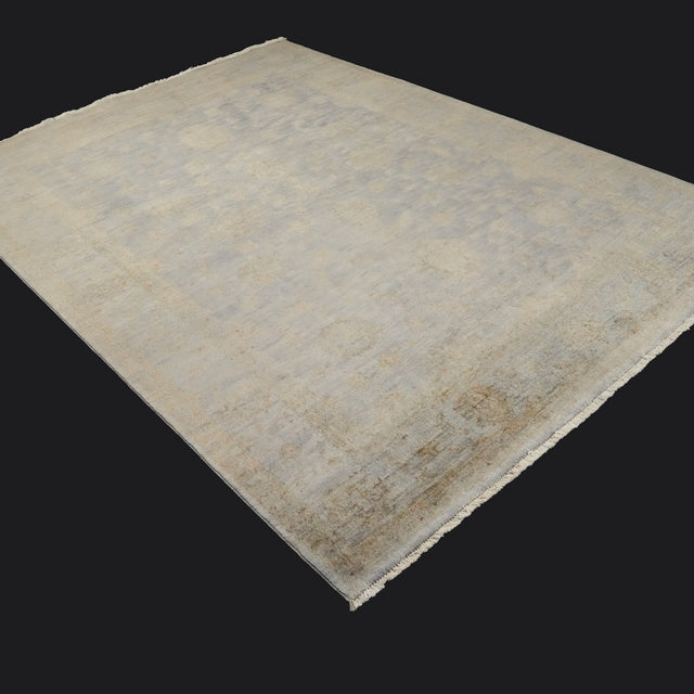 Retro Serisi Vintage Desenli El Dokuma Halı, gri, 207x287 cm — Halıcızade