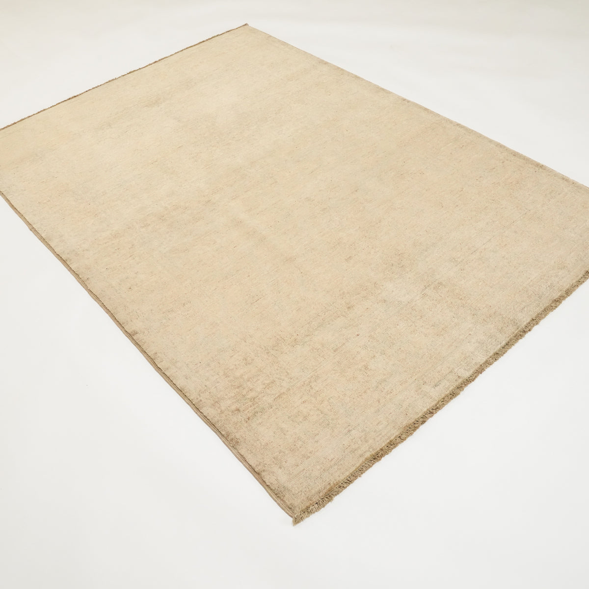 Retro Serisi El Dokuma Vintage Desenli Gold Yün Halı, sarı, 123x174 cm — Halıcızade