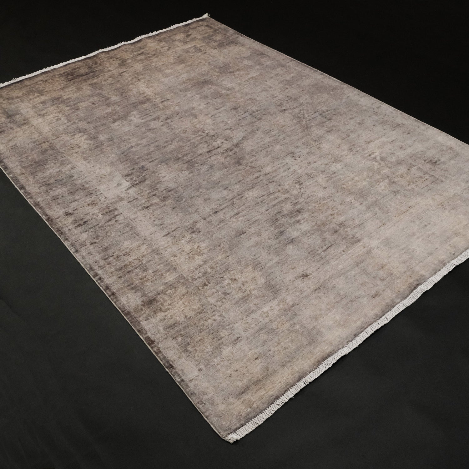 Retro serisi vintage el dokuma halı, gri, 172x238 cm — Halıcızade