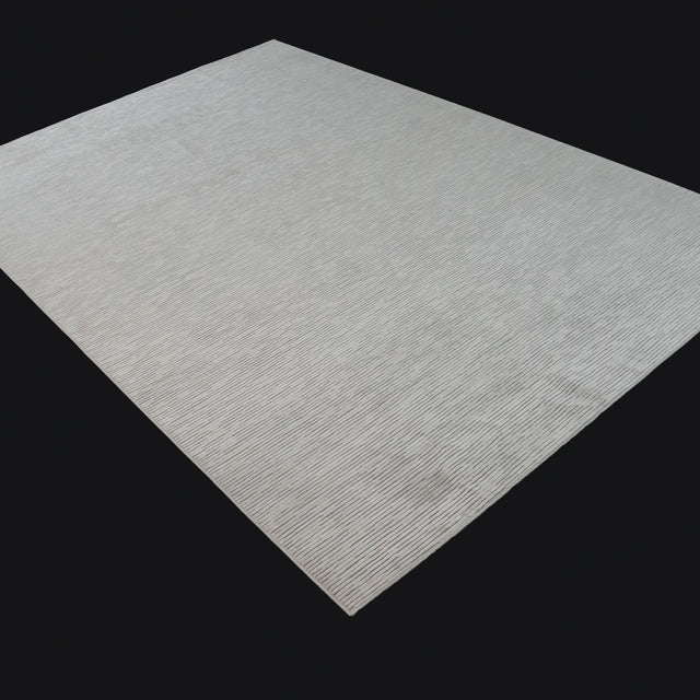 Sade Desenli Krem Viskon Halı, 200x300 – 240x340 cm — Halıcızade