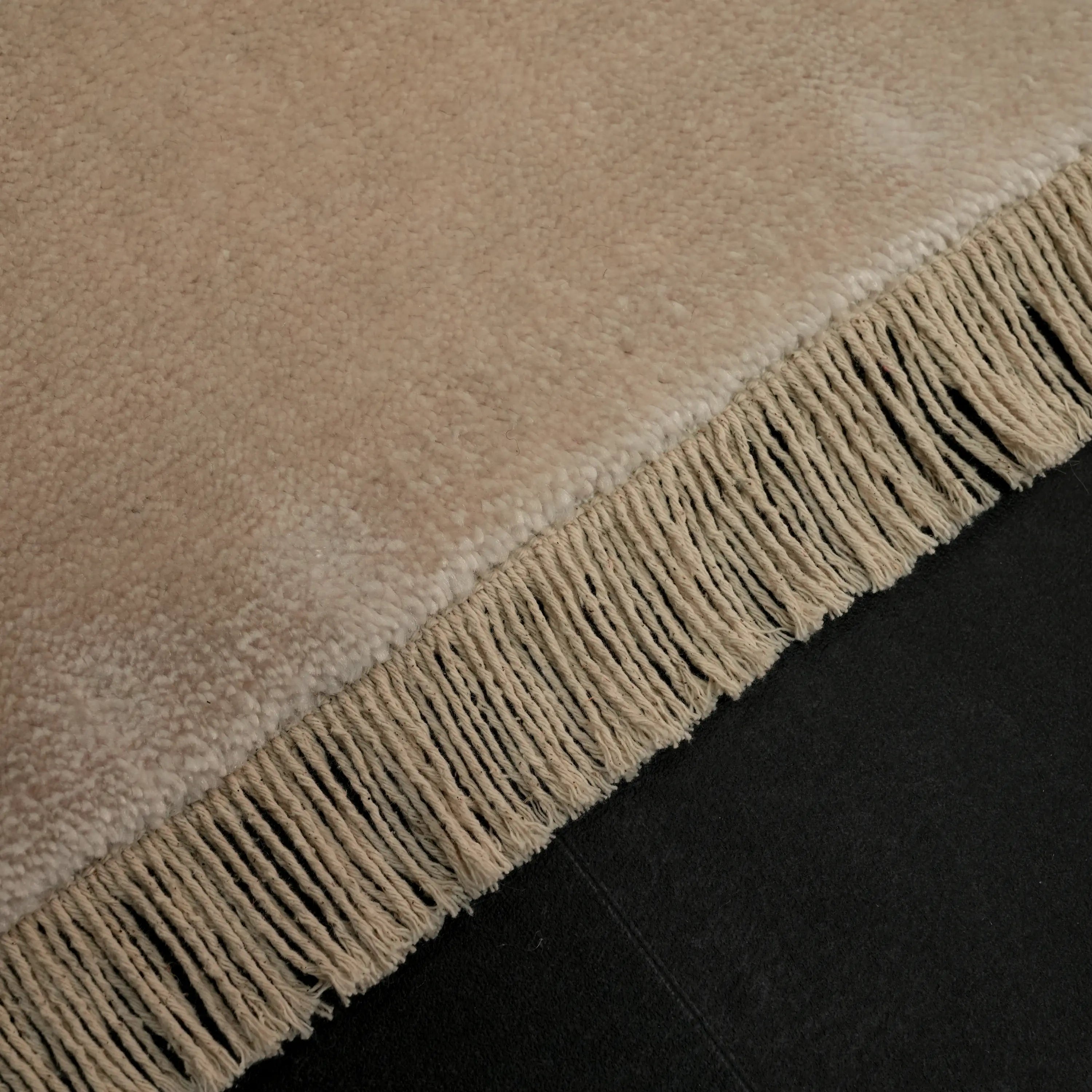 Plain Patterned Tencel White Loom Woven Prayer Rug Rug