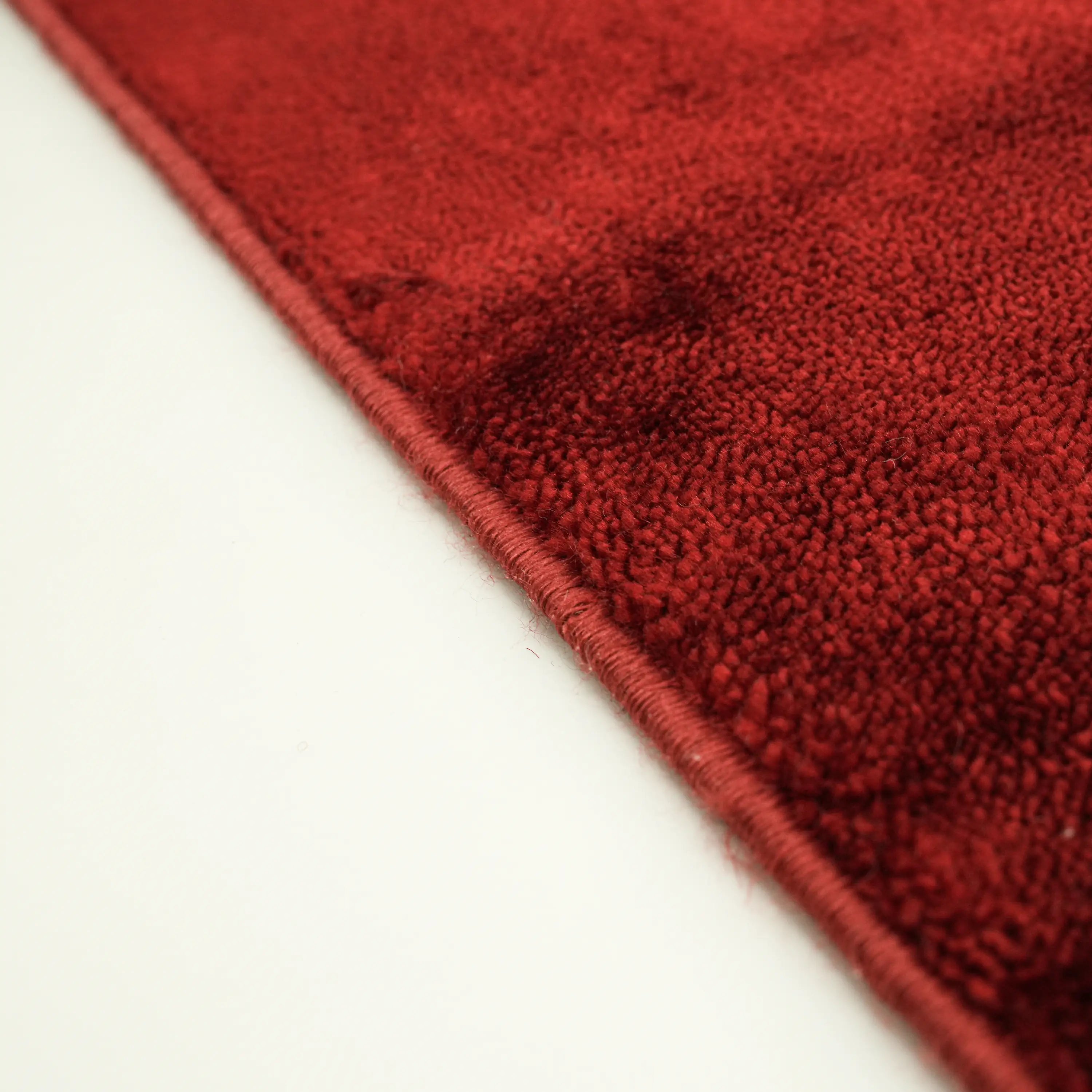 Sade Desenli Tencel Kırmızı Tezgah Dokuma Baş Başa Seccade