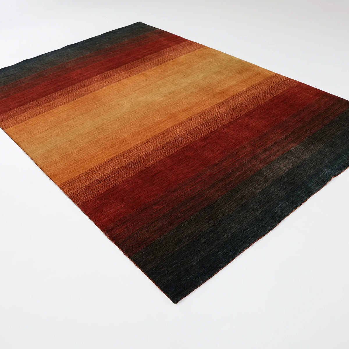 Sade Desenli Yün Terra Tezgah Dokuma Halı, terra, 172x239 – 200x300 cm — Halıcızade