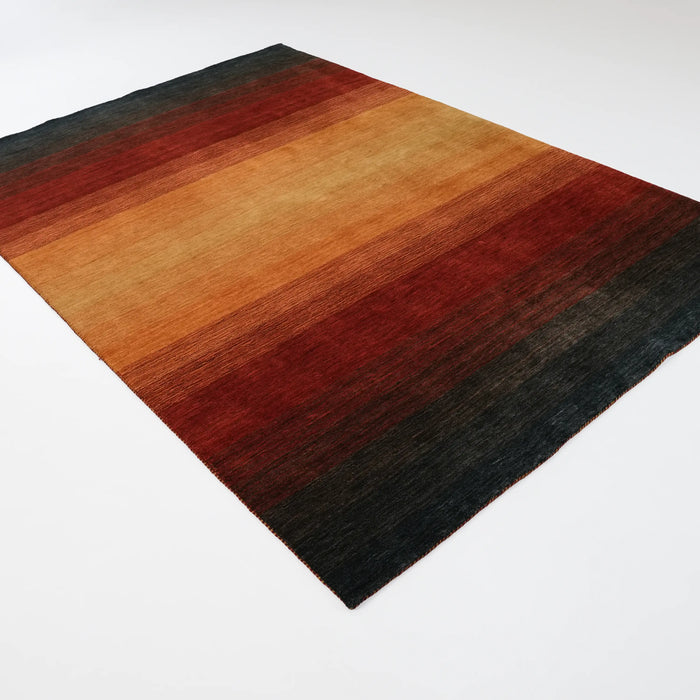 Sade Desenli Yün Terra Tezgah Dokuma Halı, terra, 172x239 – 200x300 cm — Halıcızade