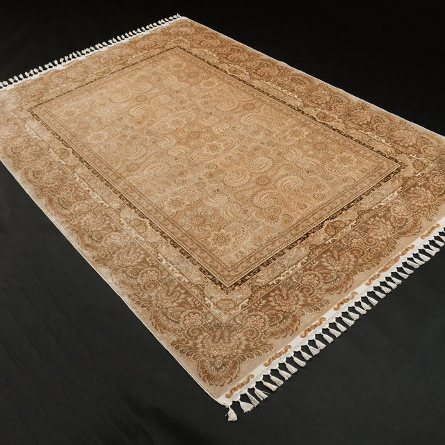 Saf İpek El Dokuma Şal Desenli Modern Klasik Halı, 166×240 cm Translation missing: tr.hz.card.alt_brand