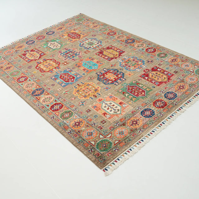 Şahzade Serisi El Dokuma Anadolu Desenli Vizon Yün Halı, 147x202 cm — Halıcızade