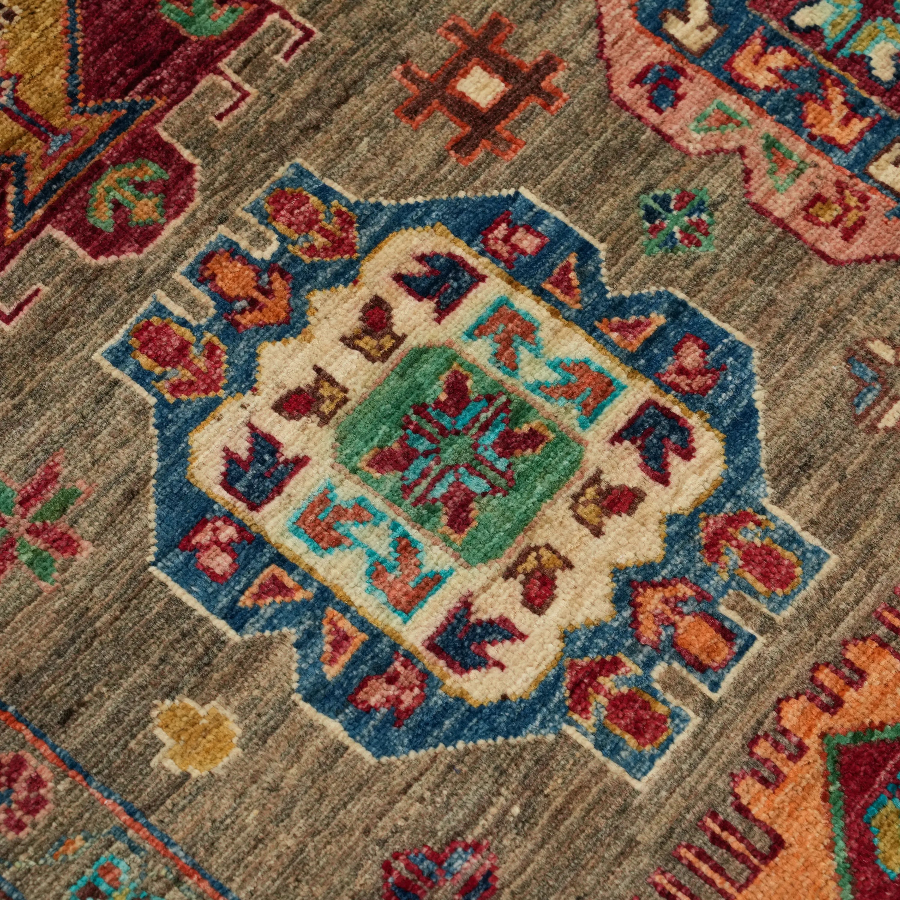 Şahzade Series Handwoven Anatolian Patterned Mink Wool Rug