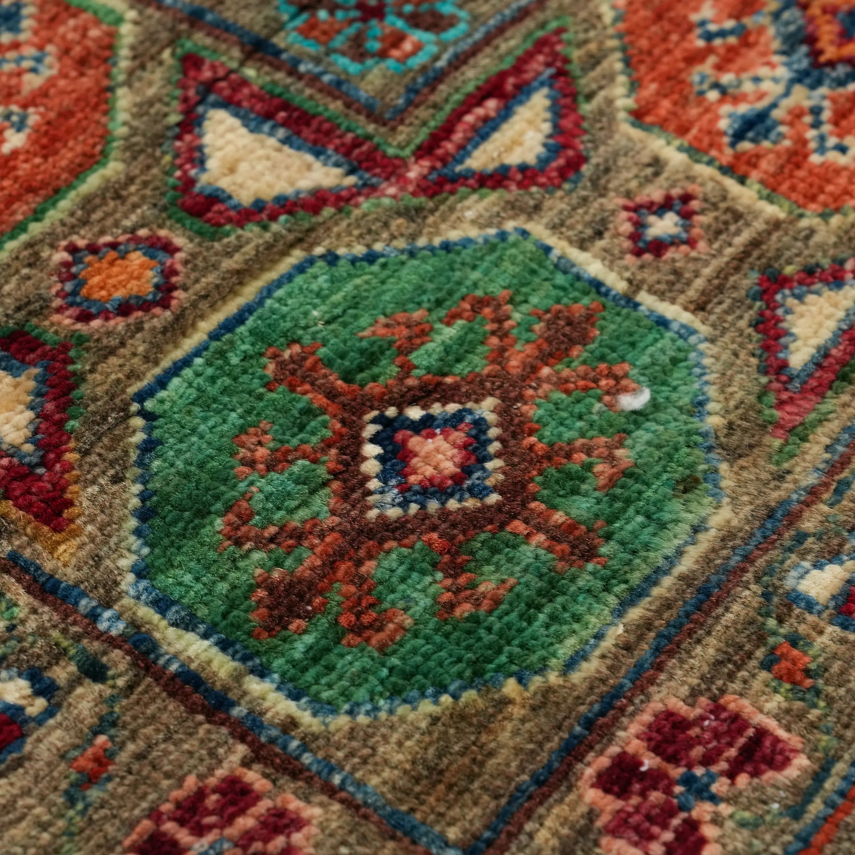 Şahzade Series Handwoven Anatolian Patterned Mink Wool Rug