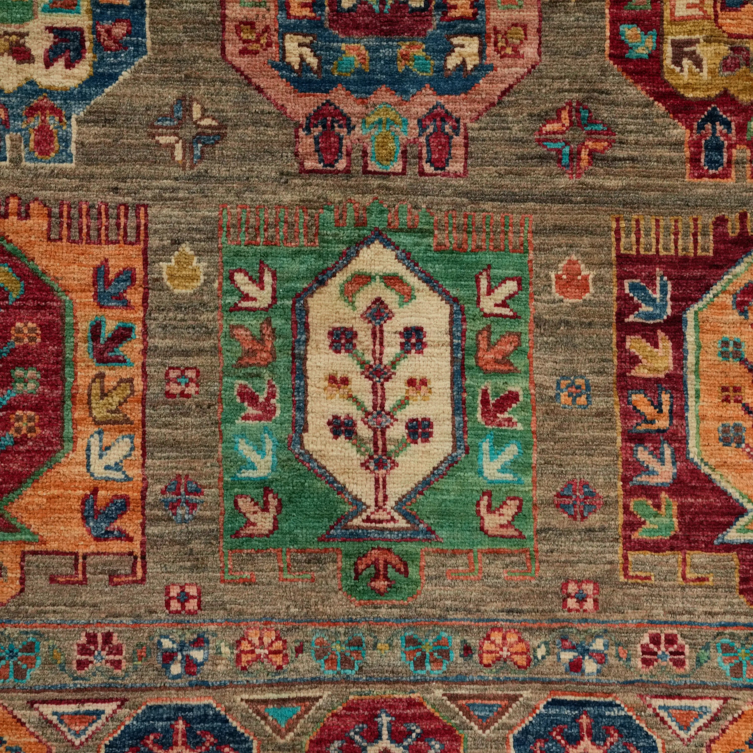 Şahzade Series Handwoven Anatolian Patterned Mink Wool Rug