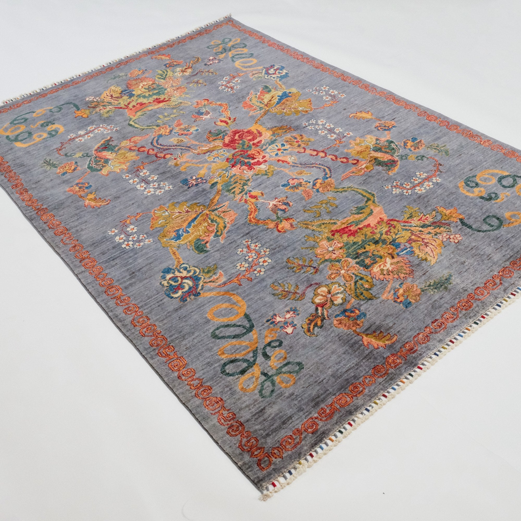 Shahzade Series Hand-Woven Karabakh Patterned Wool Carpet