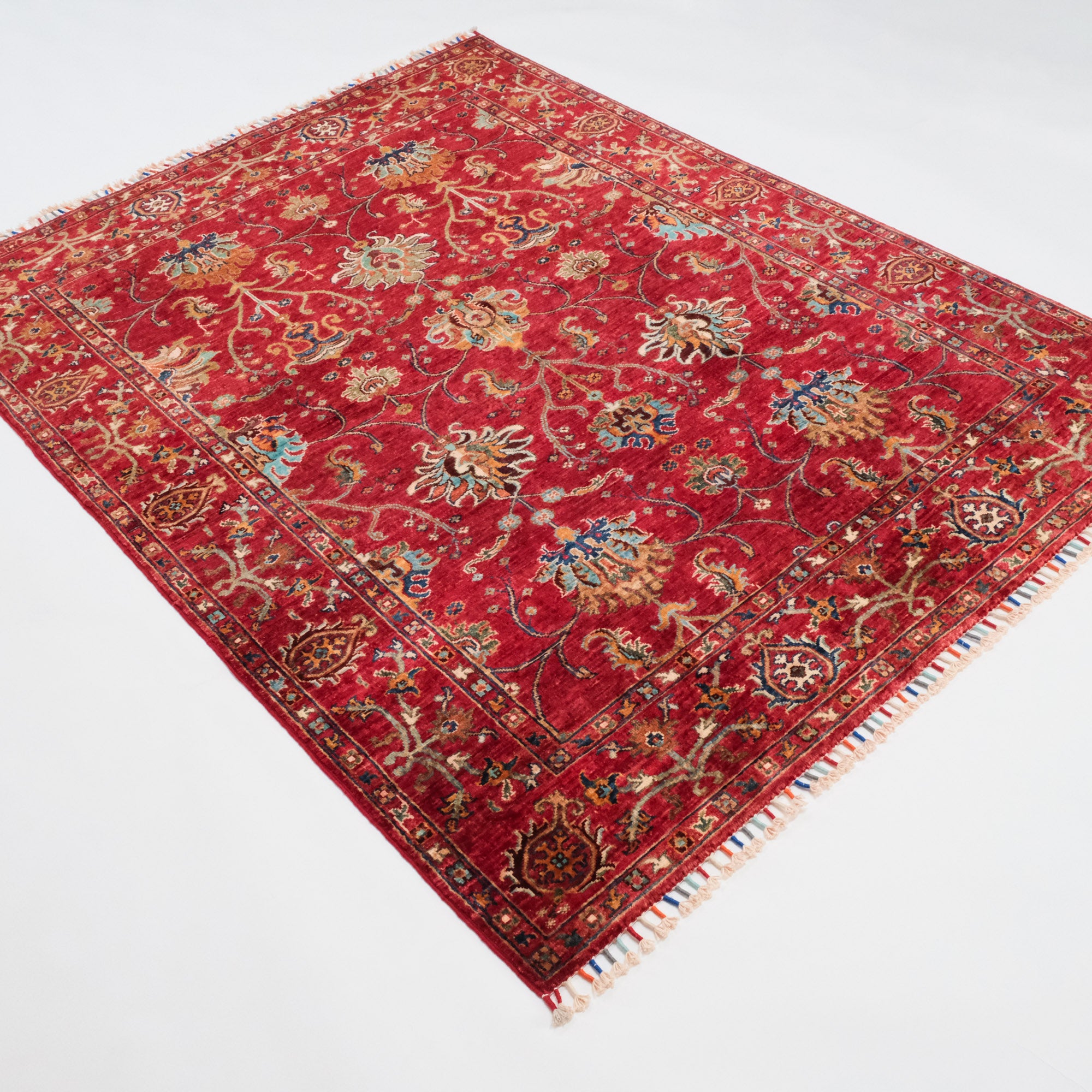 Şahzade Series Hand-Woven Uşak Patterned Red Carpet