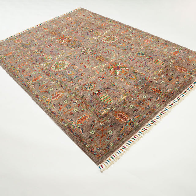 Şahzade Serisi El Dokuma Anadolu Desenli Vizon Halı, 174x237 cm — Halıcızade