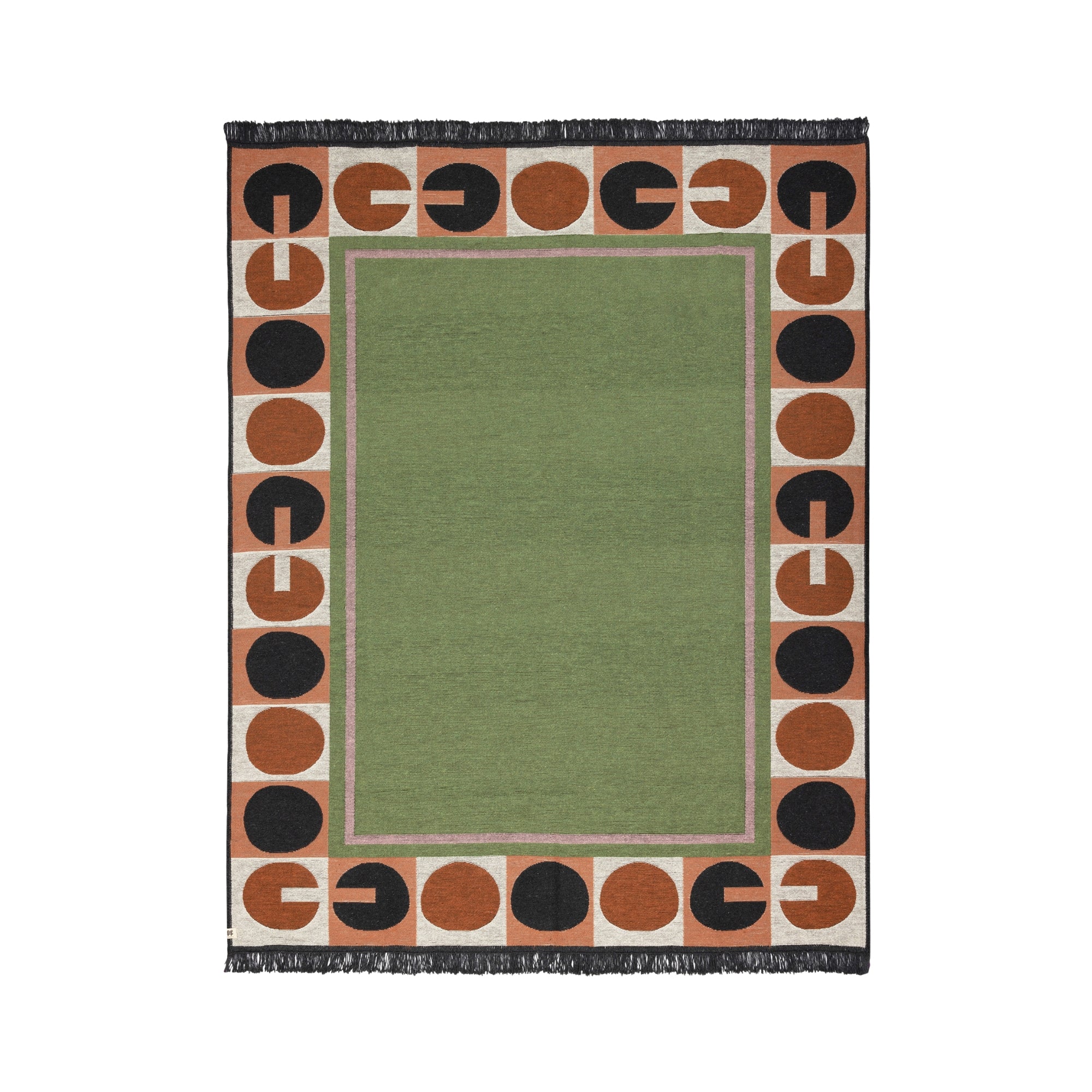 Serene Place Çift Taraflı Pamuk Kilim | Makinede Yıkanabilir Renkli Kilim