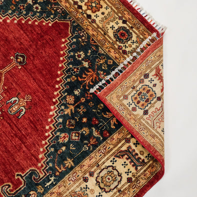 Şirvan Series Hand-Woven Anatolian Patterned Terra Carpet