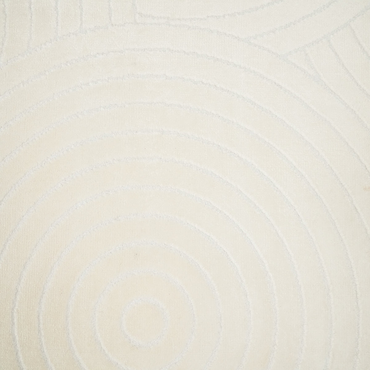 Soft Line Serisi Geometrik Desenli Beyaz Halı — viskon