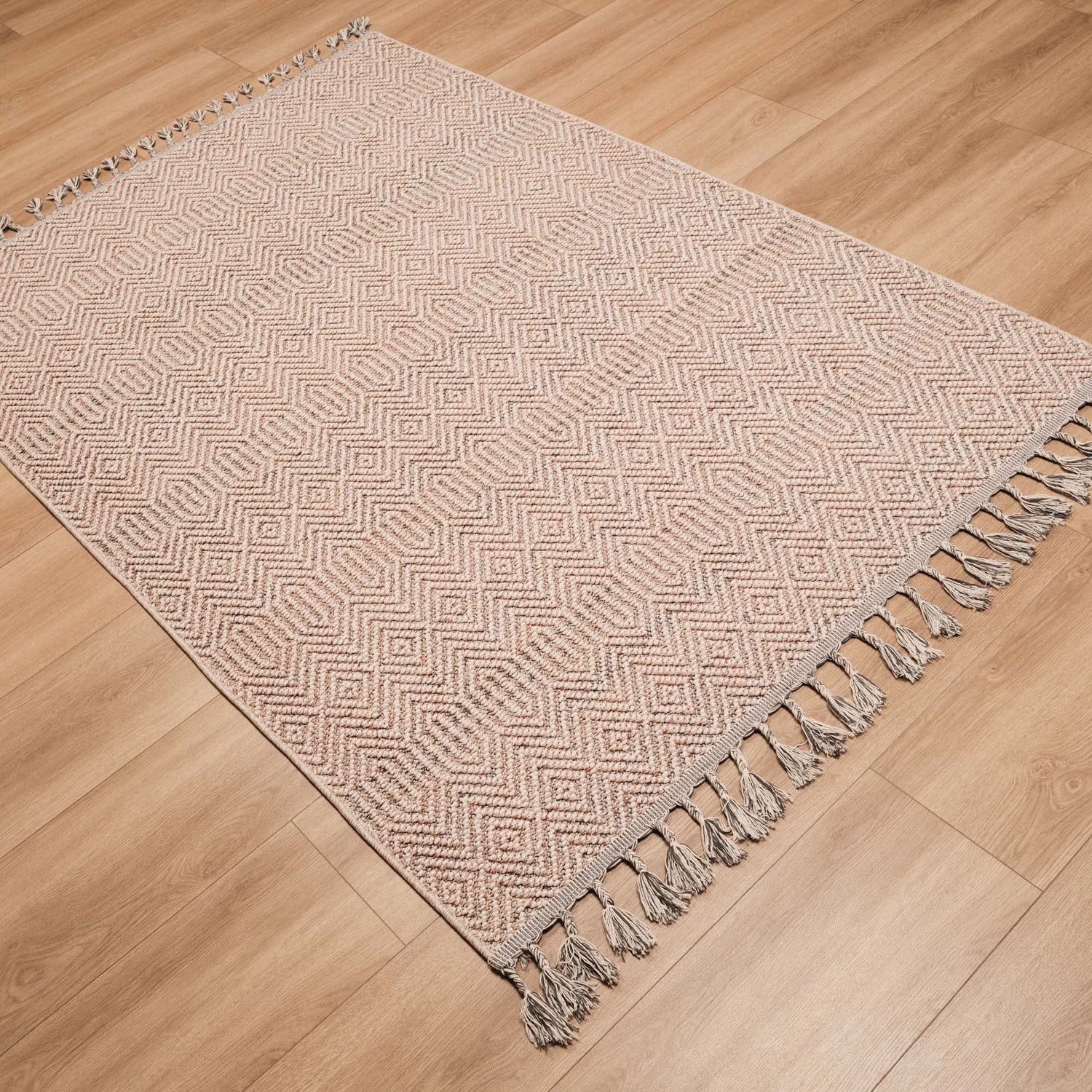 Soho Serisi İskandinav Desenli Makine Dokuma Halı, pembe, 80x150 – 200x290 cm — Halıcızade