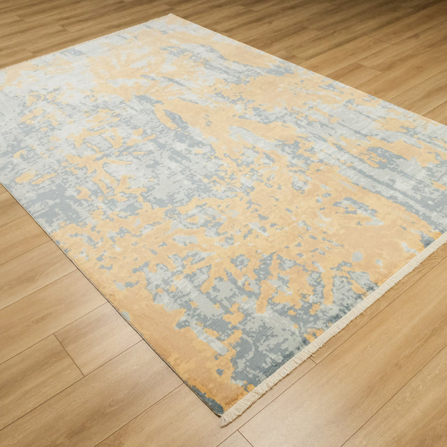 Abstract Patterned Loom-Woven Turquoise Rug, 200×300 cm Translation missing: en.hz.card.alt_brand