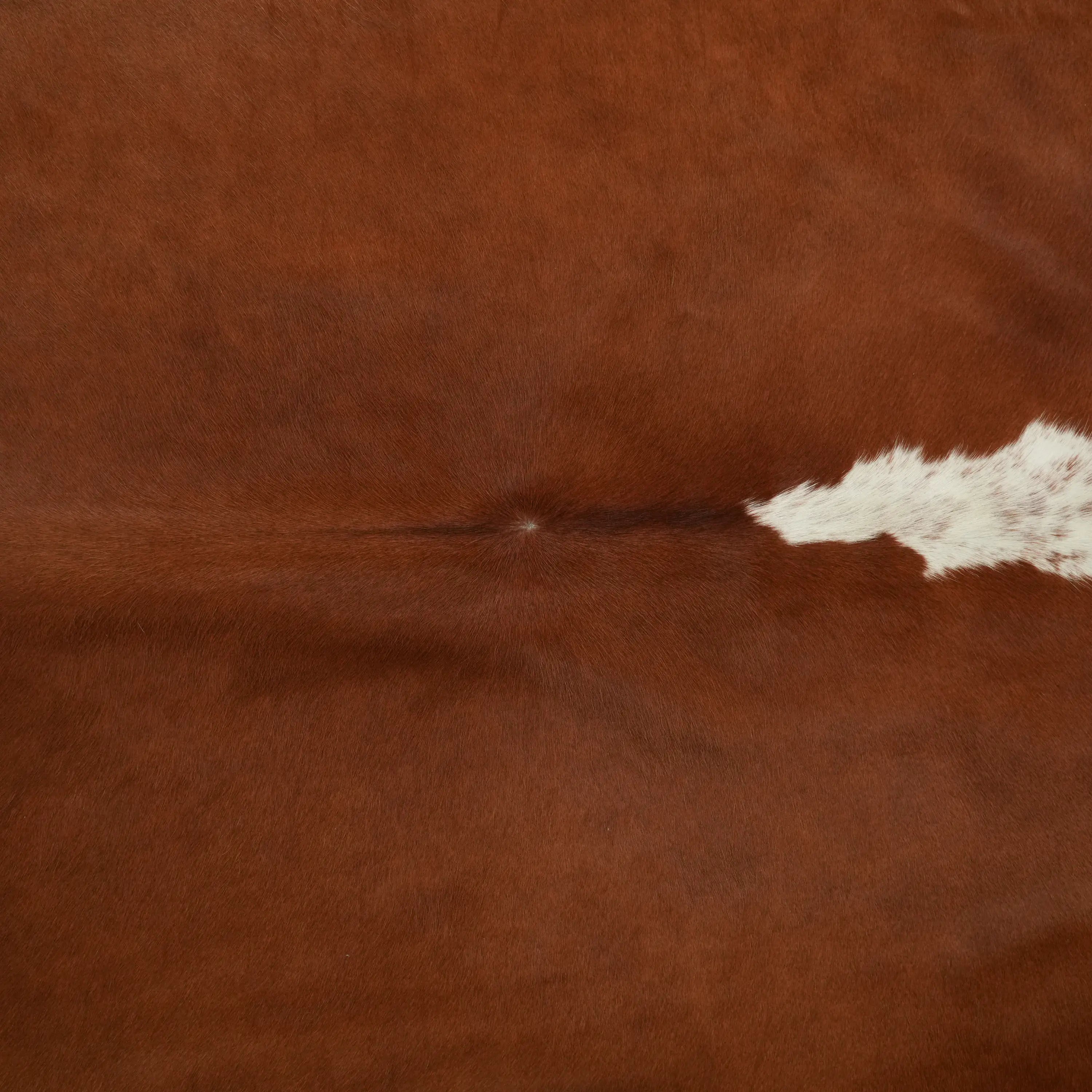 Abstract Patterned Modern Brown Leather Sheepskin Rug