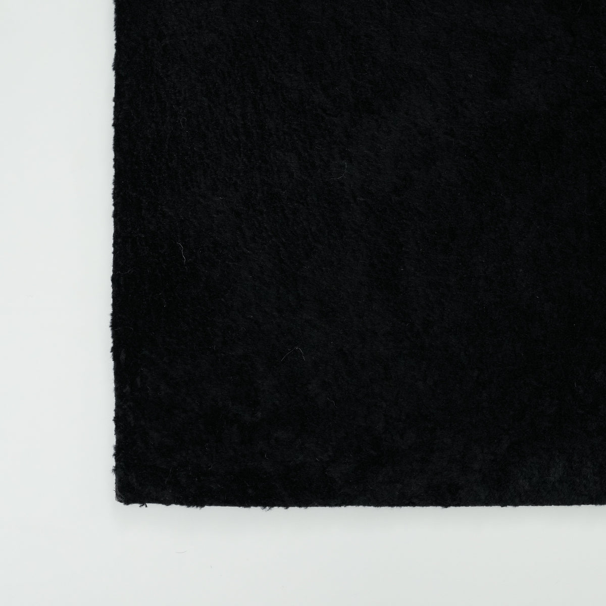 Black Abstract Sheepskin Rug
