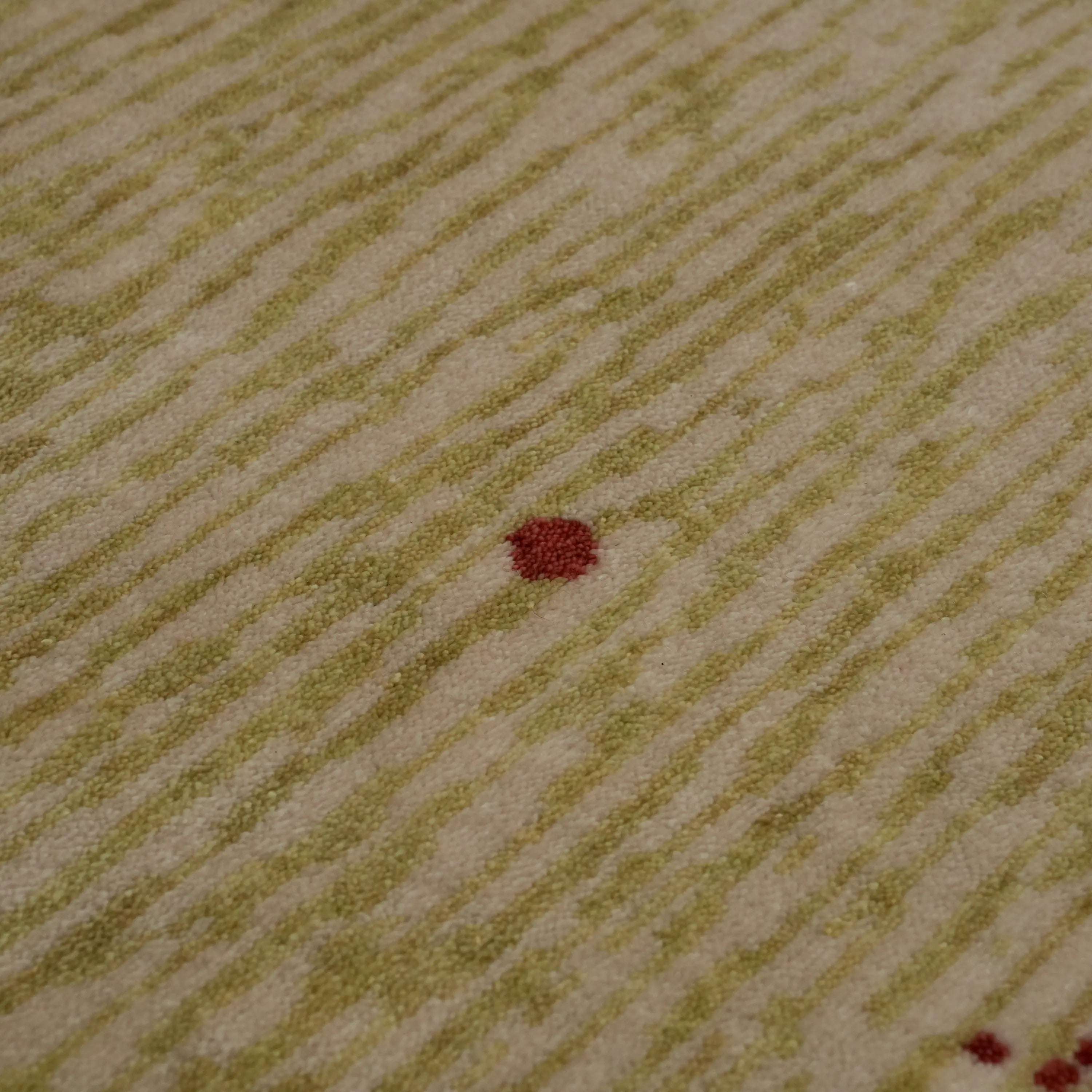 Abstract Patterned Green Tencel Loom Woven Prayer Rug Rug