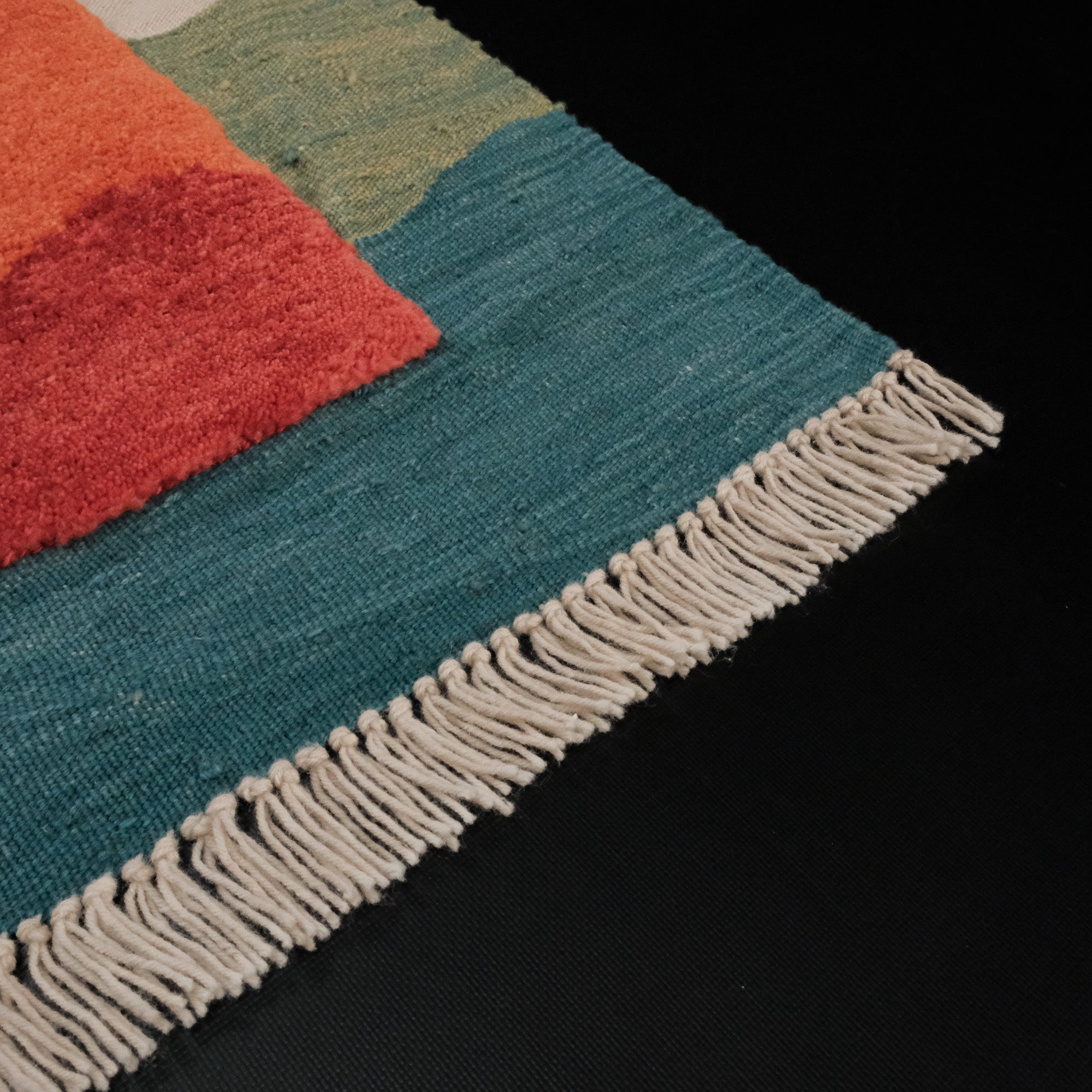 Studio Potato Kaleidoscope Yün El Dokuması Kilim