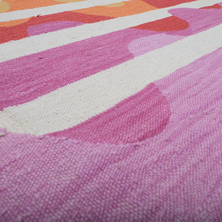 Studio Potato Pink Divison El Dokuması Kilim — ofis halısı