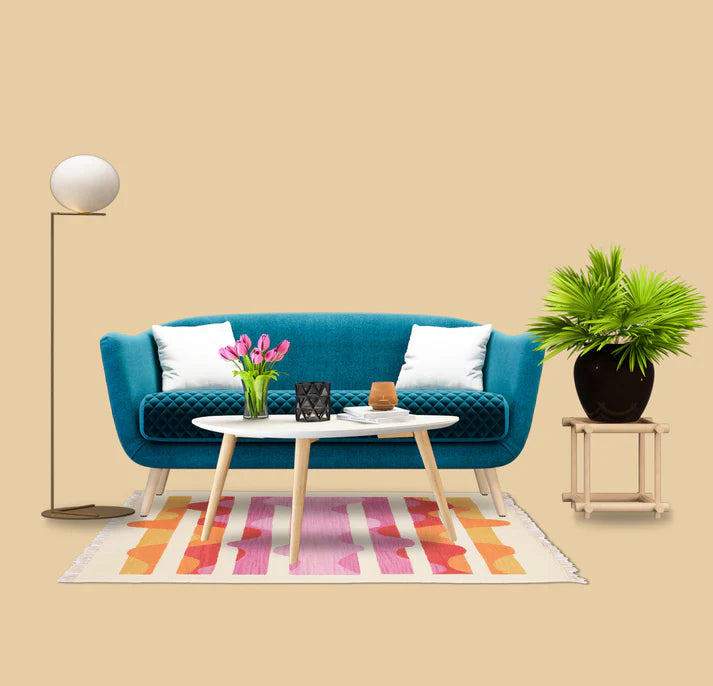 Studio Potato Pink Divison El Dokuması Kilim — el dokuma kilim