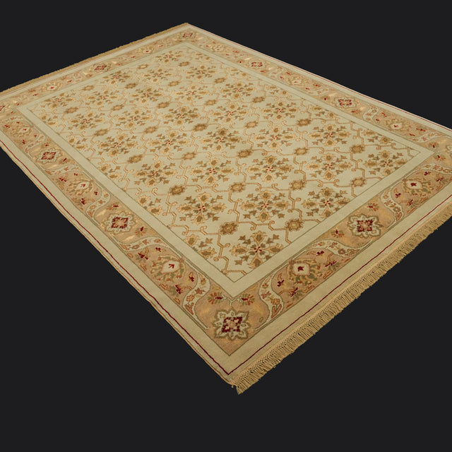 Sultan serisi el dokuma halı, krem, 176x252 cm — Halıcızade