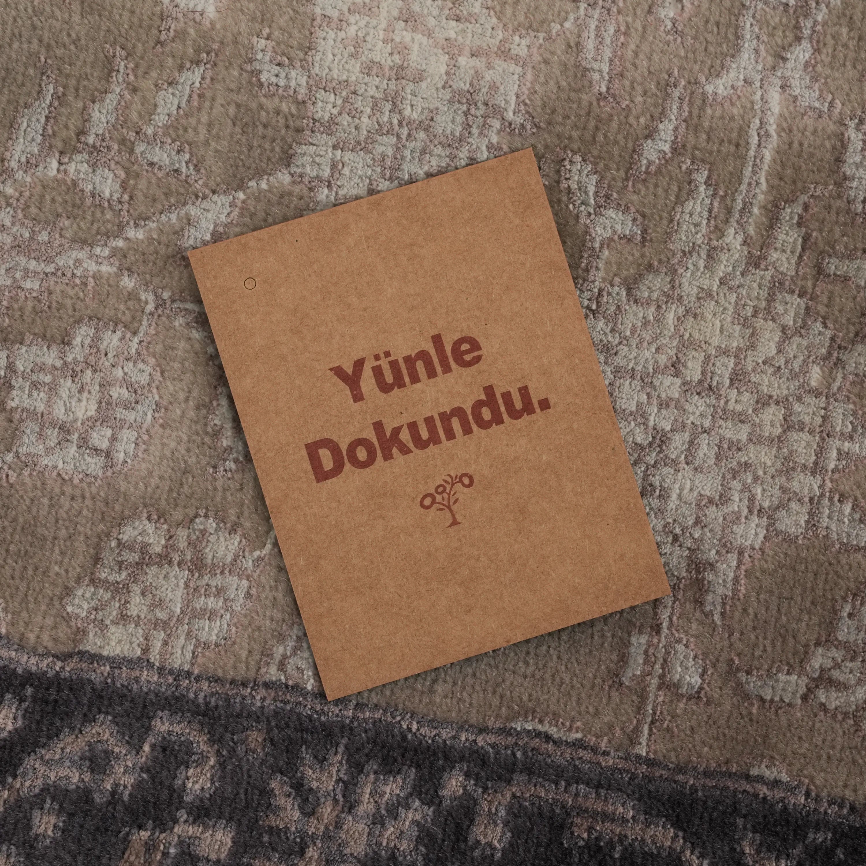 Sultanahmet Series Handwoven Flower Patterned Purple Wool Rug