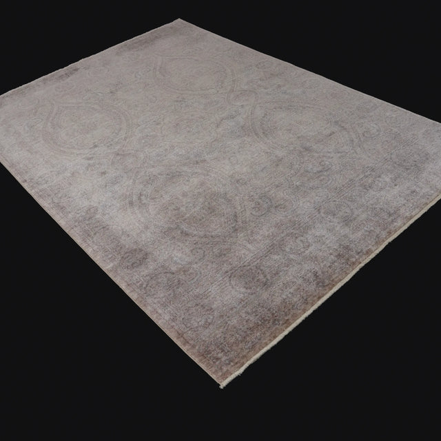 Taftan Serisi Vintage Desenli Tezgah Dokuma Halı, bej, 80x140 – 300x390 cm — Halıcızade