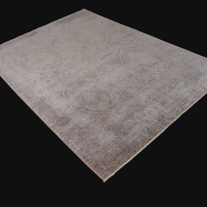 Taftan Serisi Vintage Desenli Tezgah Dokuma Halı, bej, 80x140 – 300x390 cm — Halıcızade