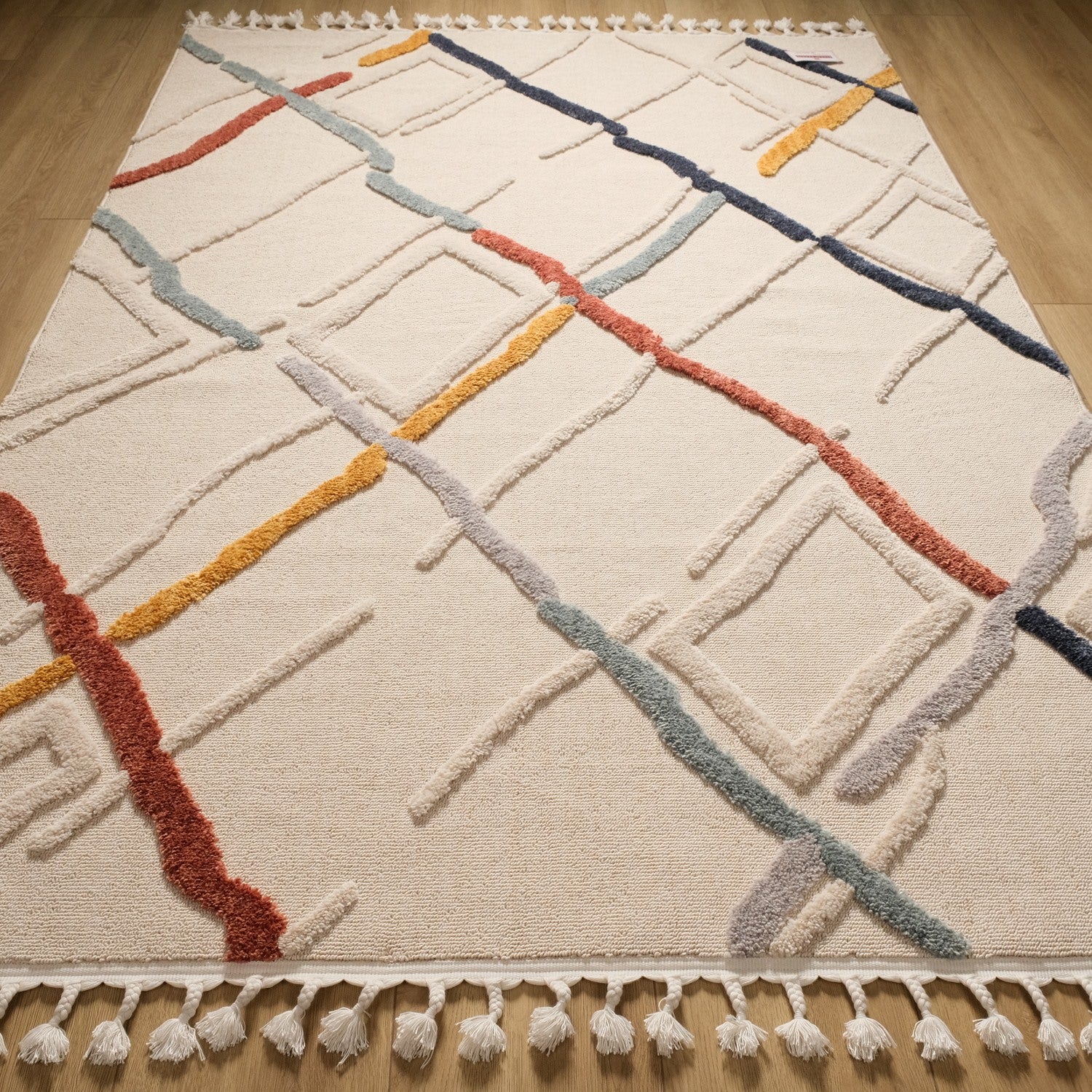 Terazzo Serisi İskandinav Desenli Makine Dokuma Halı — 80x150, 120x180, 80x300, 160x230 cm