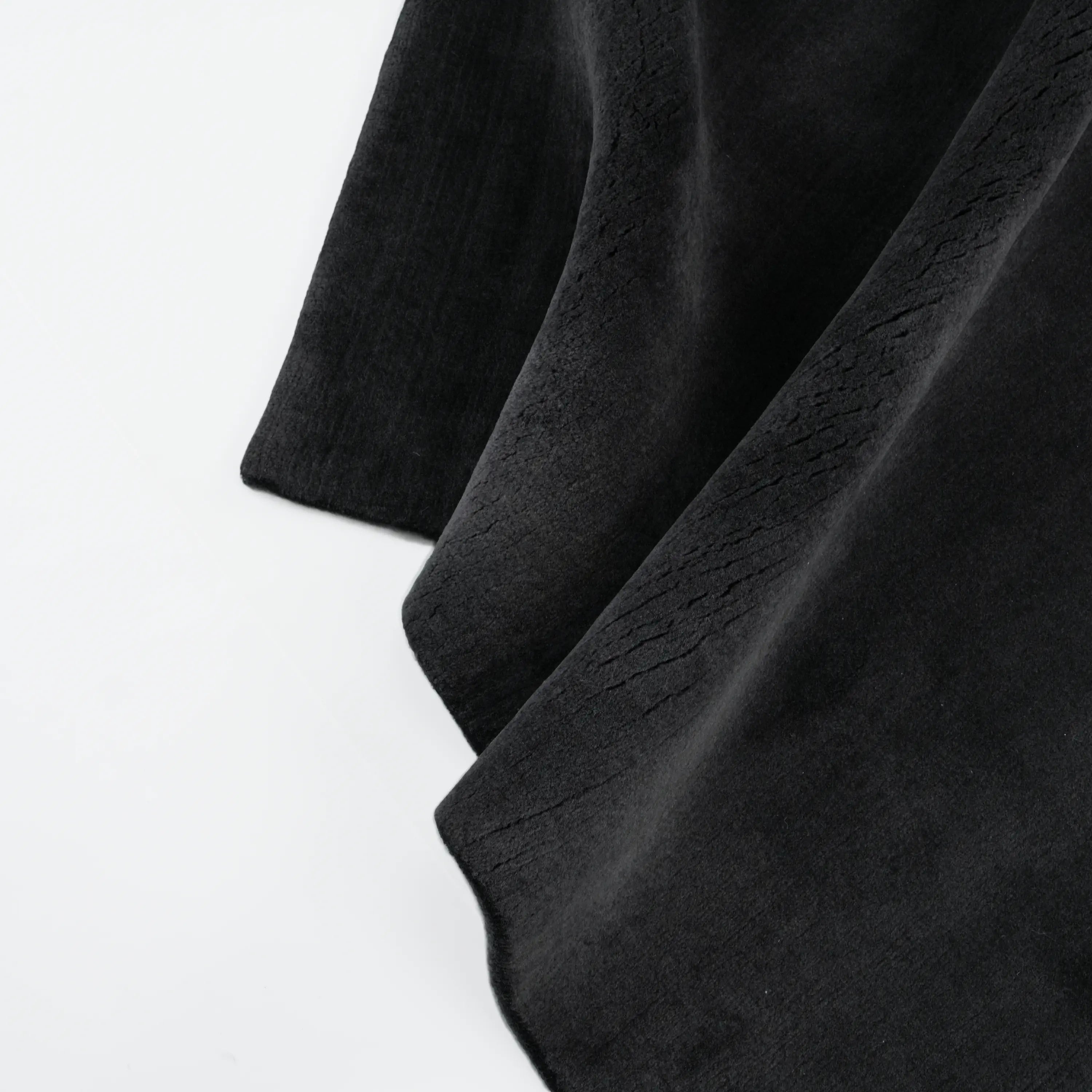 Hand Woven Plain Patterned Anthracite Carpet